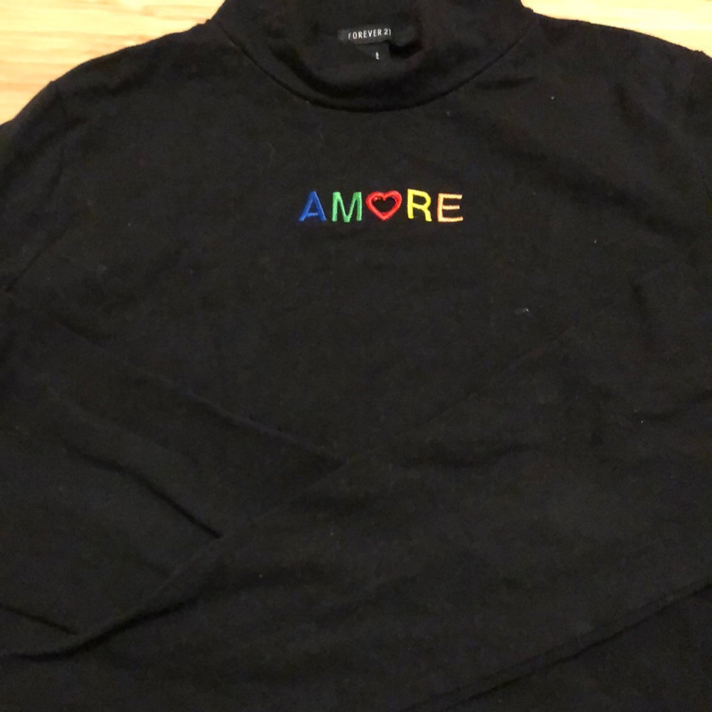 “Amore” Mock Neck Top